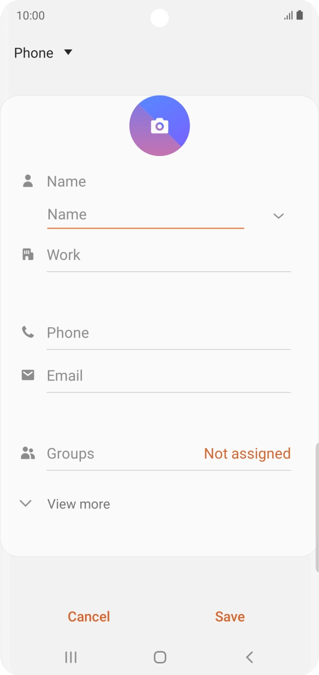 Press the address book drop down list.