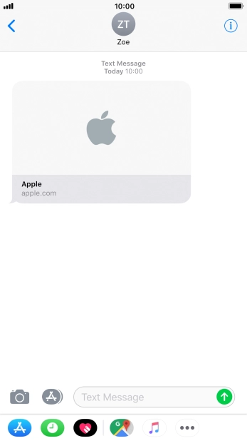 Go to the required message.