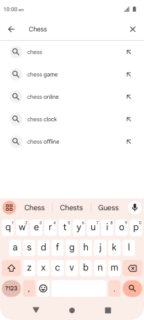 Key in the name or subject of the required app and press the search icon. Key in the name or subject of the required app and press the search icon.