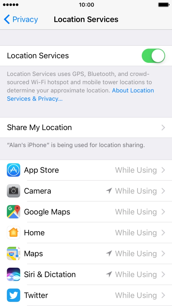 Press the indicator next to Press the indicator next to