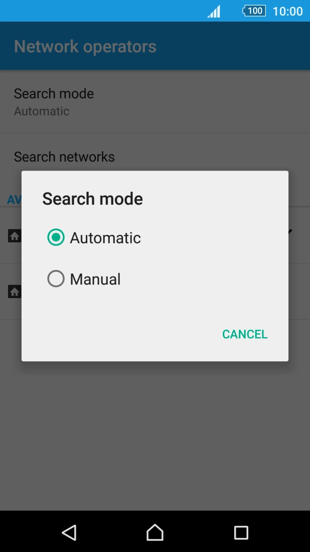 Press Automatic. Press Automatic.
