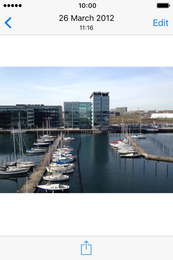 Press the share icon.