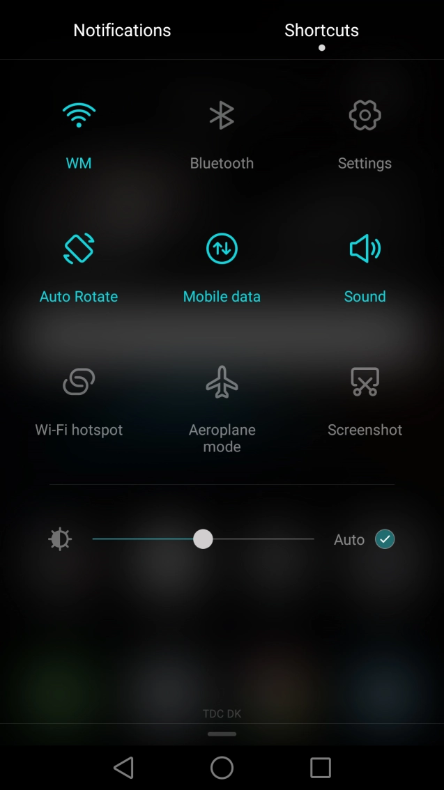 Press the settings icon.