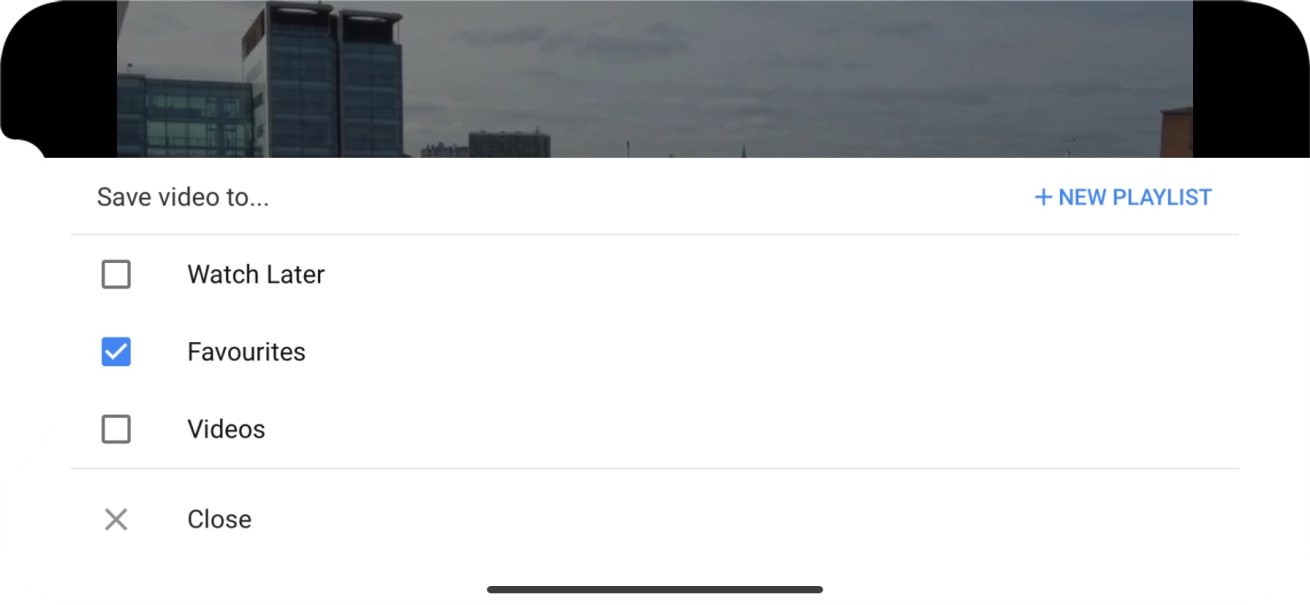 Press the required playlist.