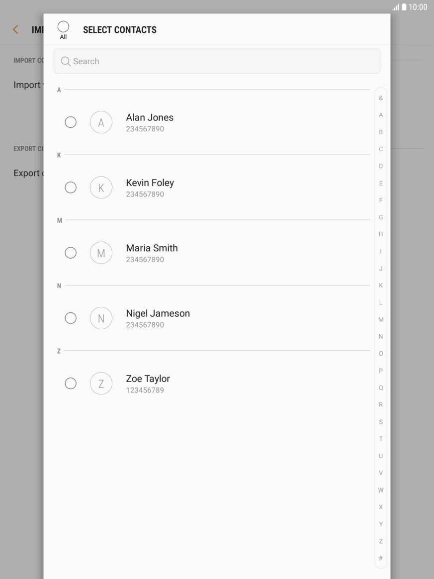 Press the field above 