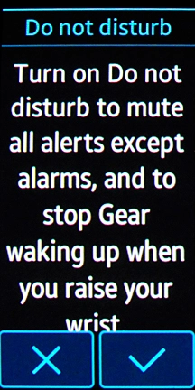 If you turn on the function, press the confirm icon.