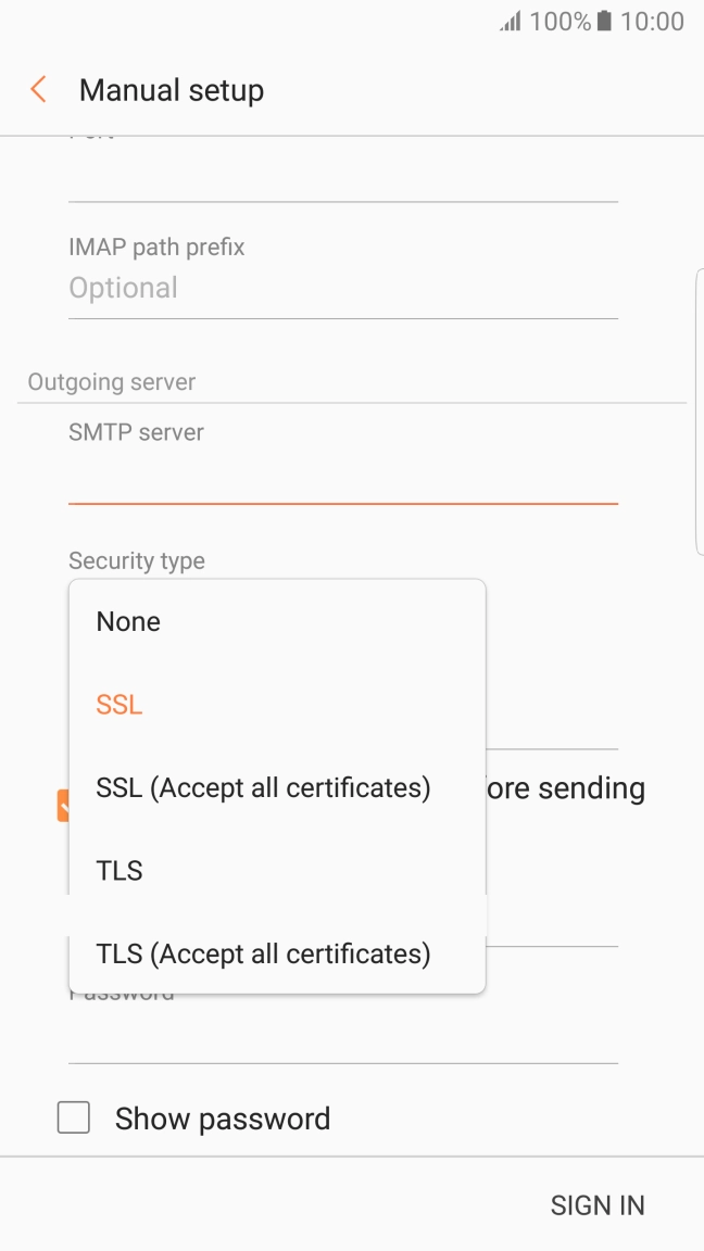 Press SSL to turn on the function.