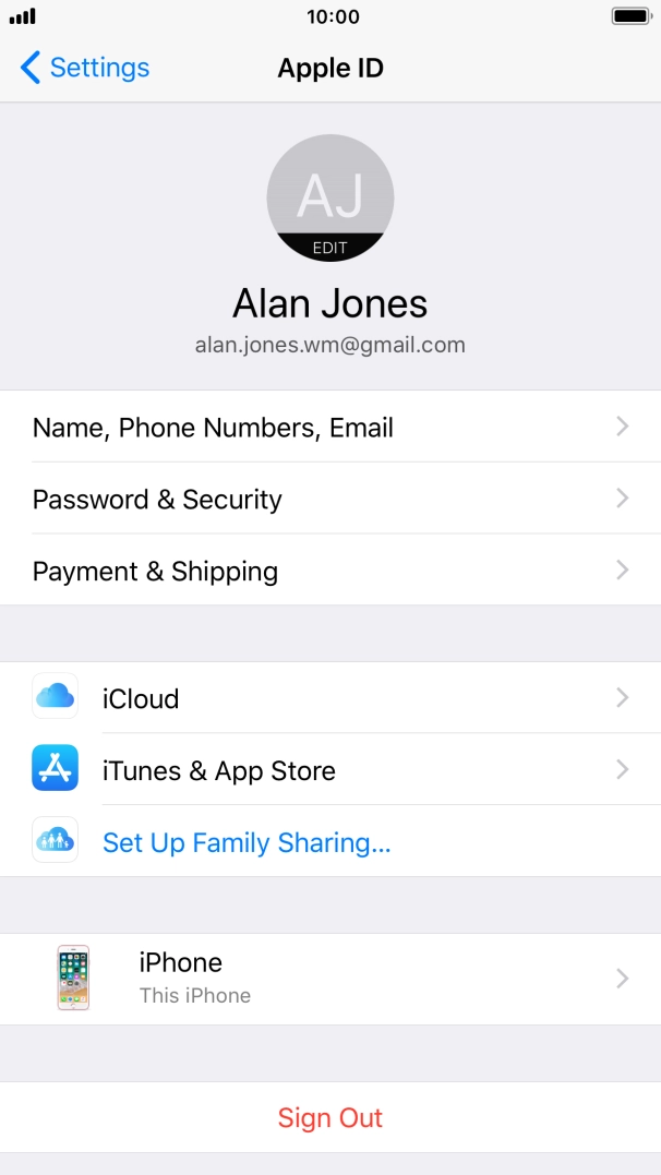 Press the Home key to return to the home screen.