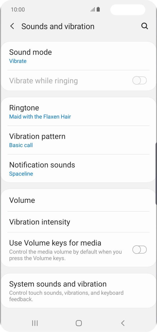 Press the Home key to return to the home screen.