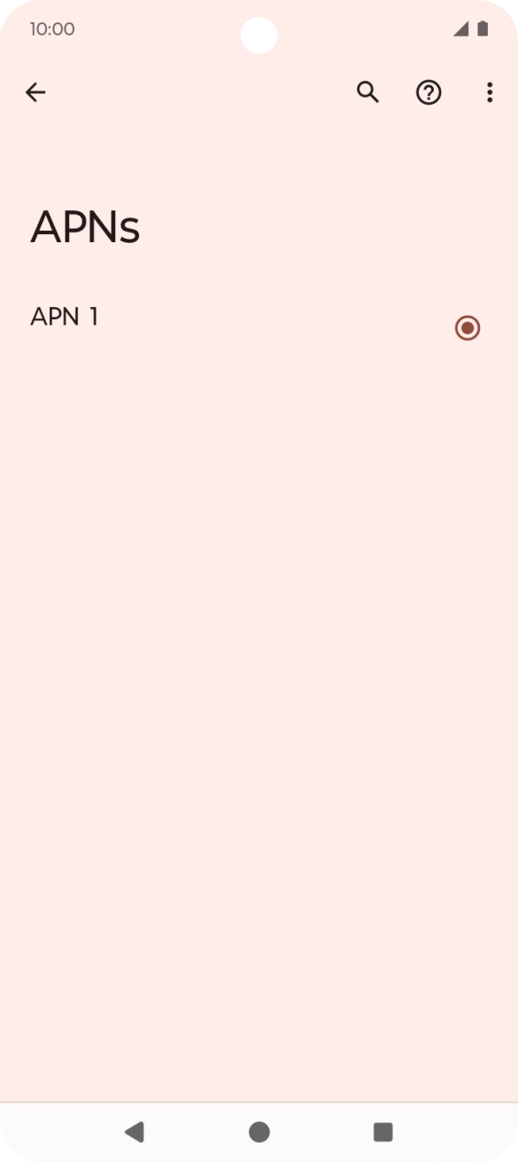 Press the menu icon.