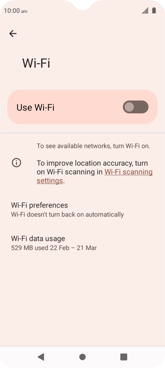 Press the indicator next to Press the indicator next to