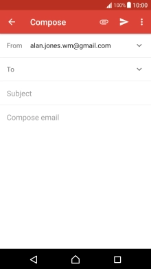 Press the search field and key in the first letters of the recipient's name.