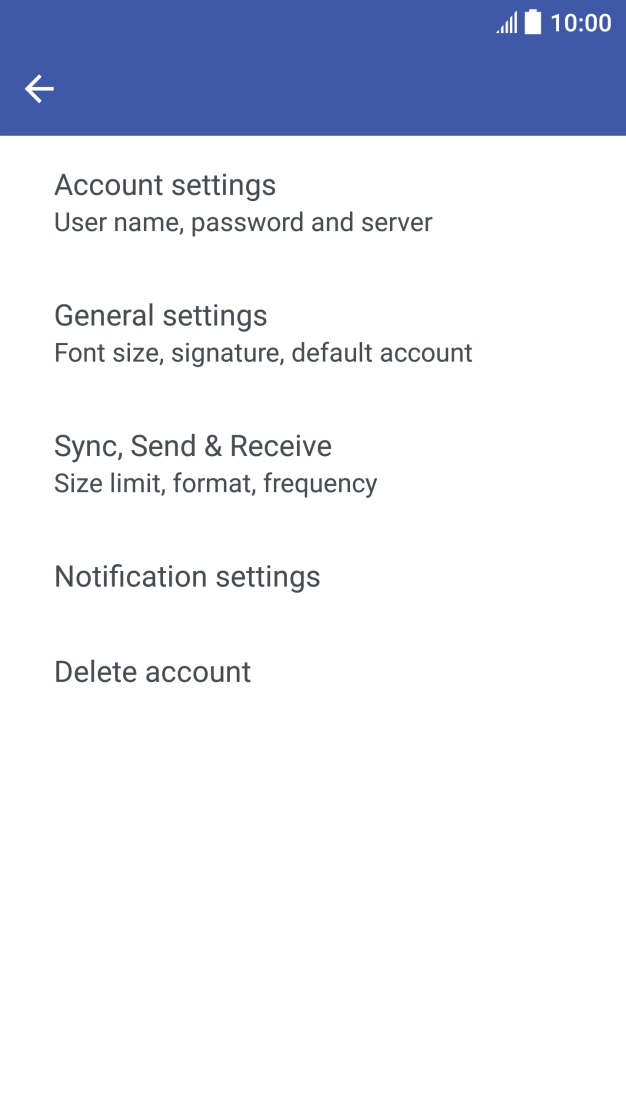 Press Sync, Send & Receive.