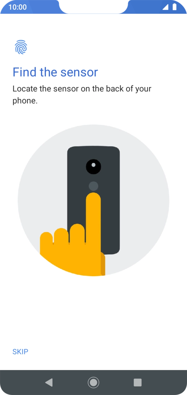 Follow the instructions on the screen to add your fingerprint.