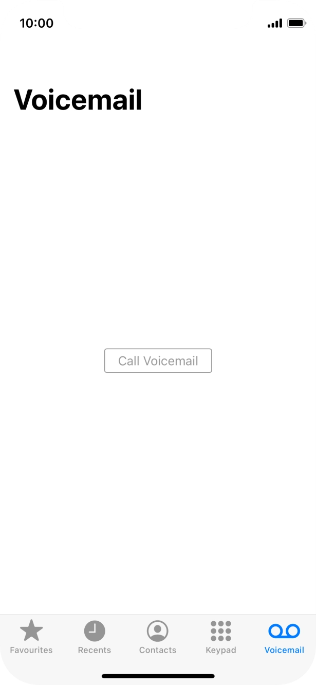 Press Call Voicemail and follow the instructions from your MessageBank®.