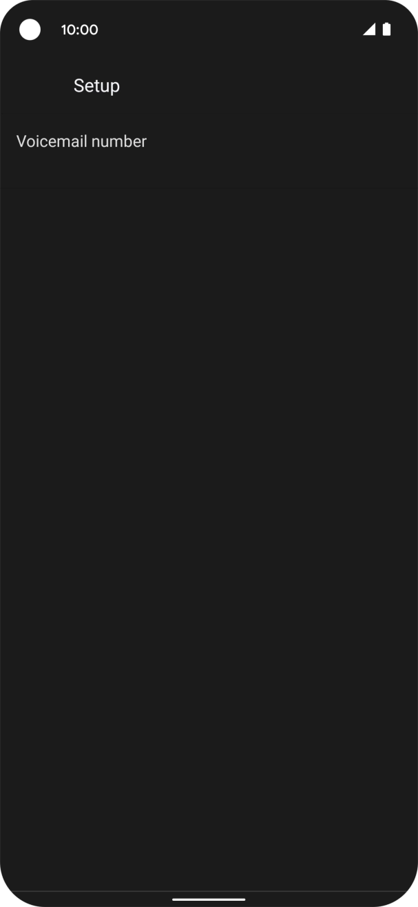 Press Voicemail number.