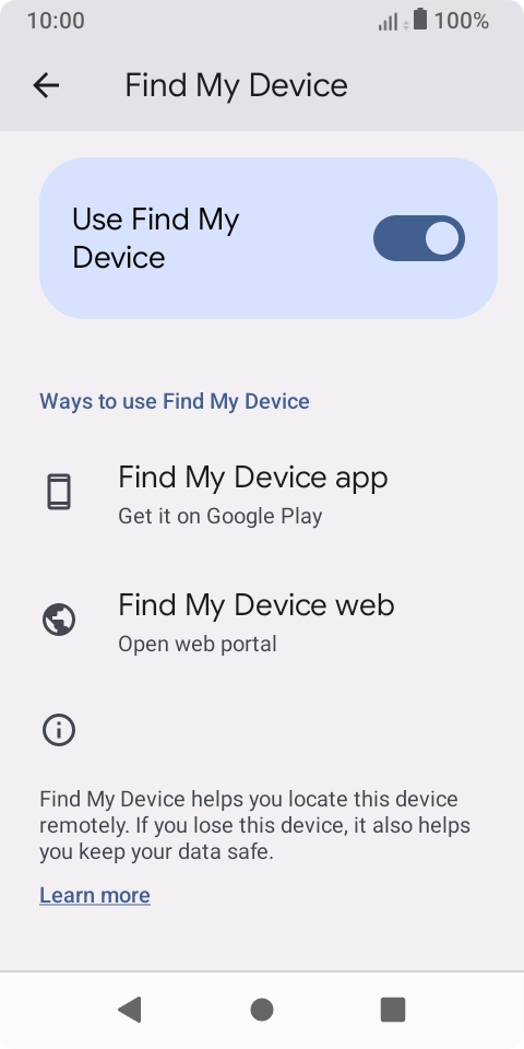 Press the Home key to return to the home screen.