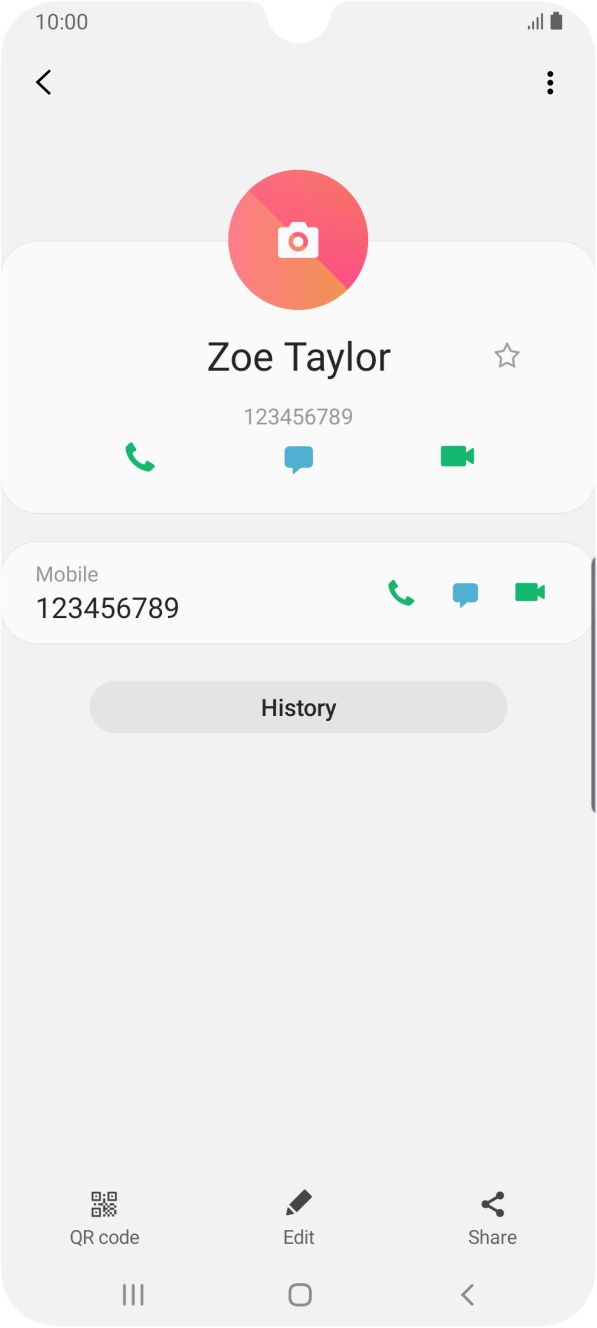 Press the Home key to return to the home screen.