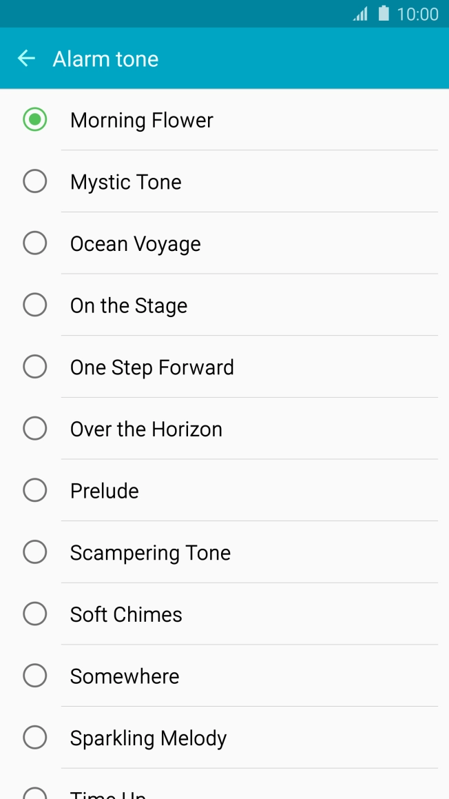 Press the required tone.