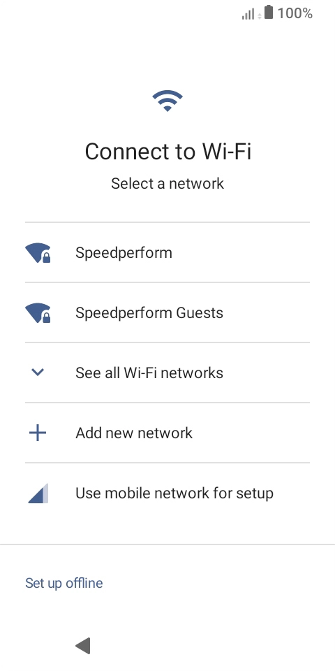 Press the required Wi-Fi network.