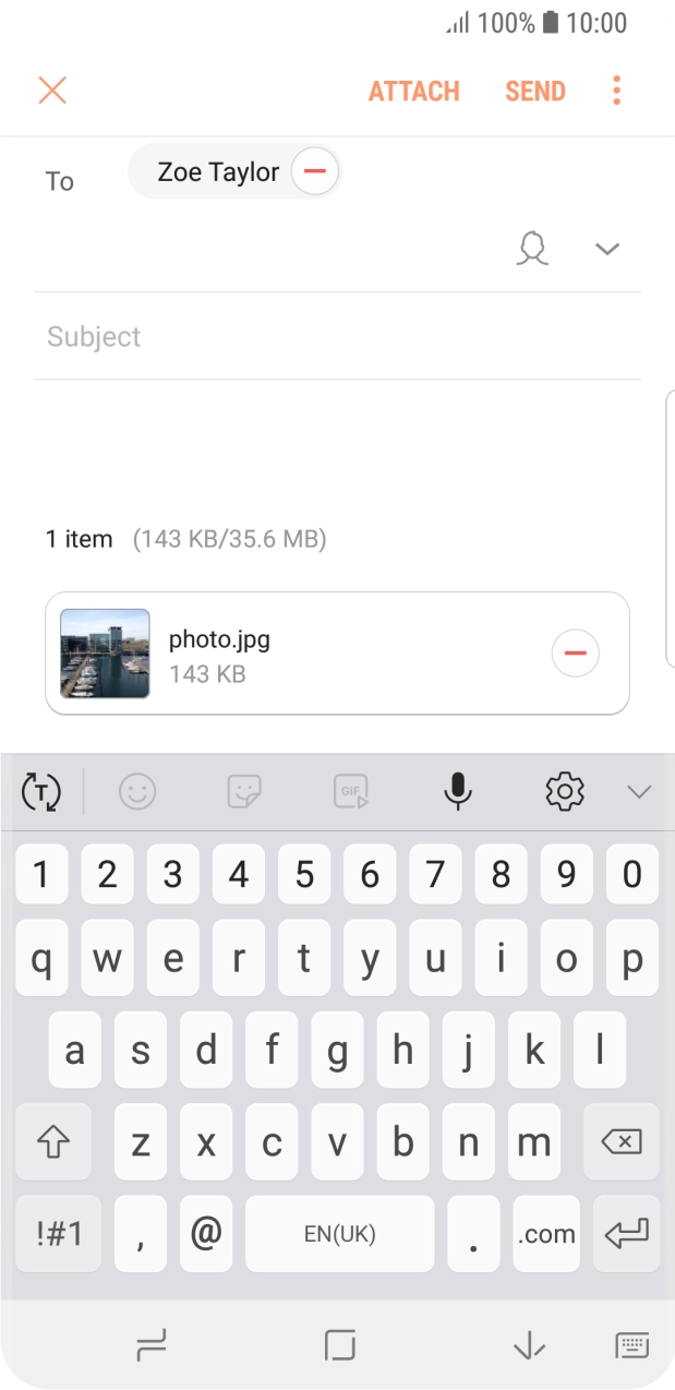 Press Subject and key in the required subject.