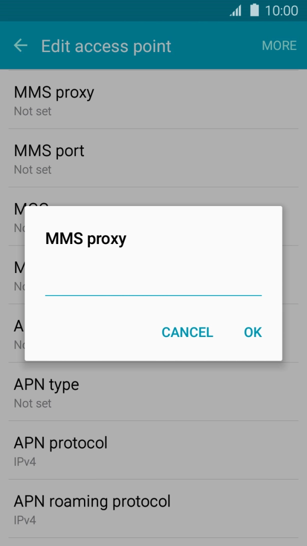 Key in 10.1.1.180 and press OK.