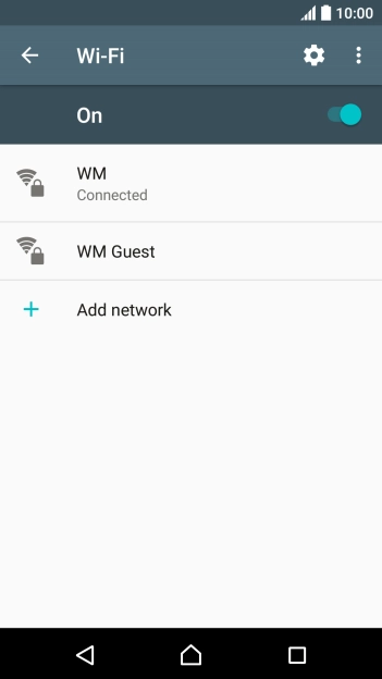 Press the Home key to return to the home screen.