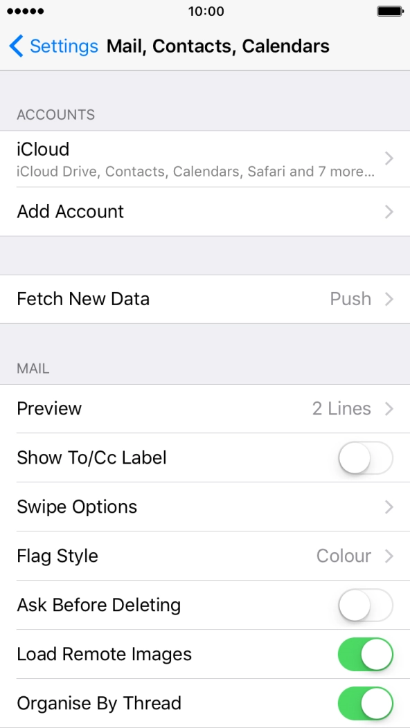 Press the Home key to return to the home screen.