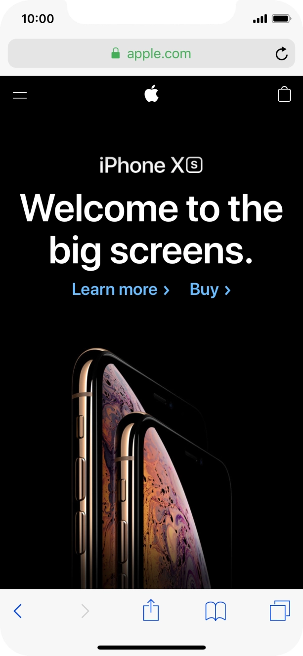 Press the address bar.