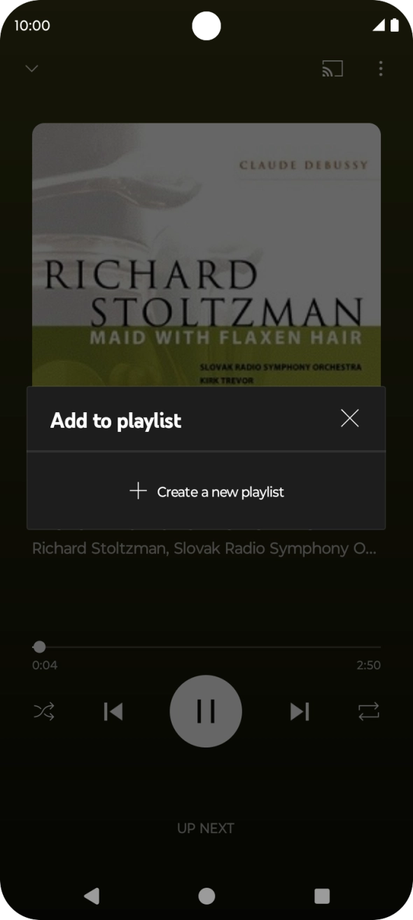 Press Create a new playlist.