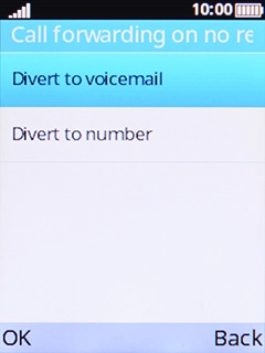 Select Divert to voicemail.