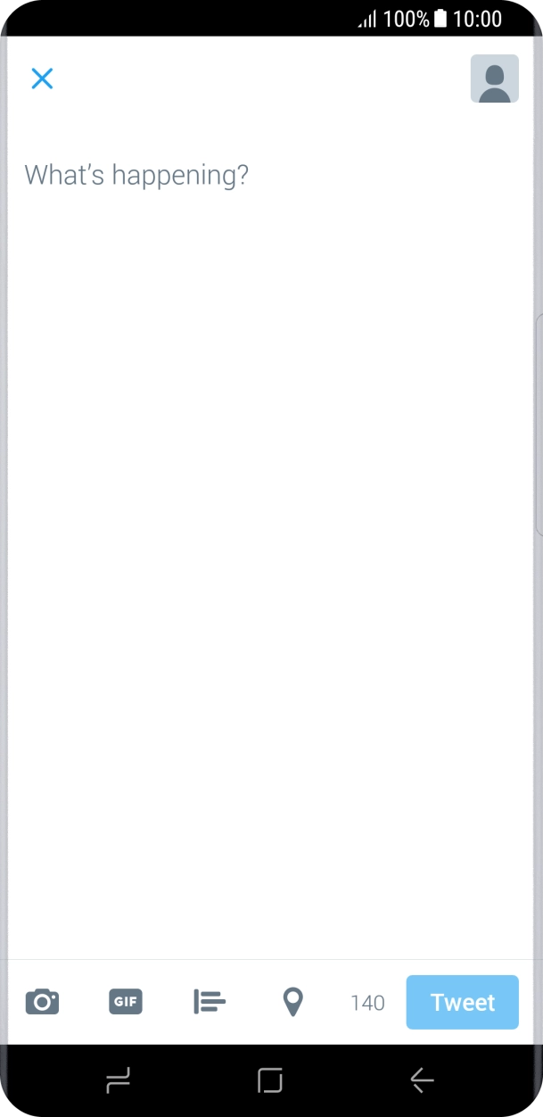 Press the text input field.