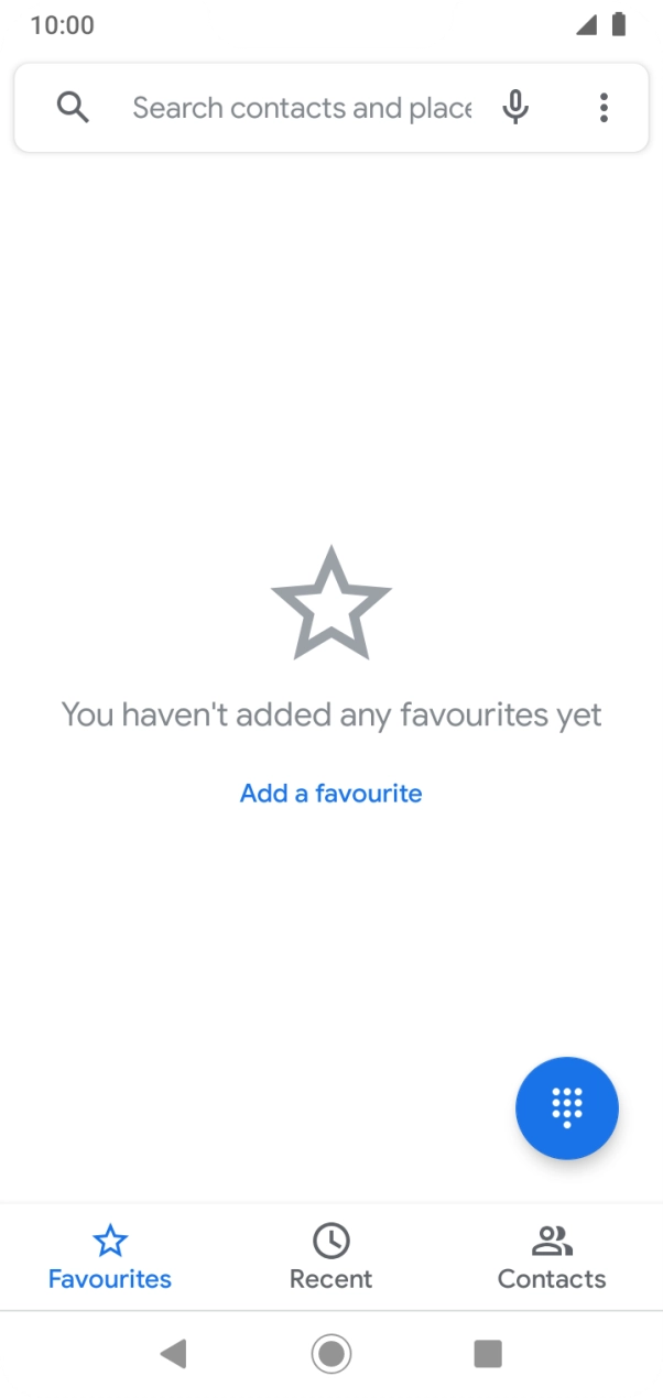Press the menu icon.