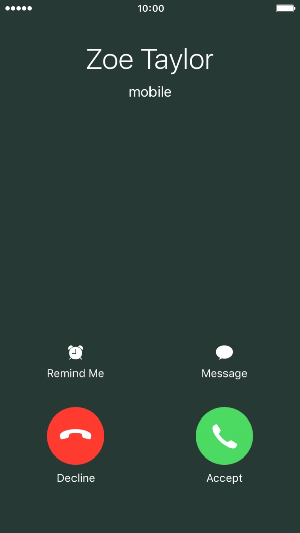 If the screen lock is turned off, press Accept.