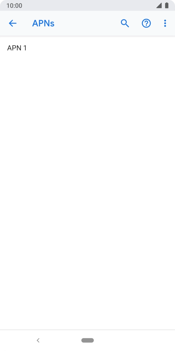 Press the menu icon.