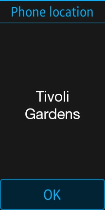 The last known location is now displayed.