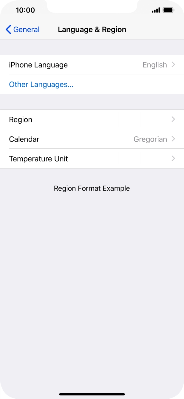 Press iPhone Language.