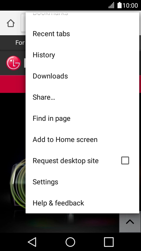 Press Settings. Press Settings.