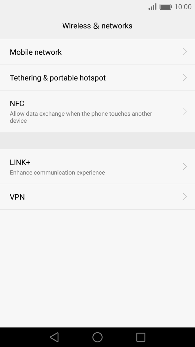 Press Mobile network.