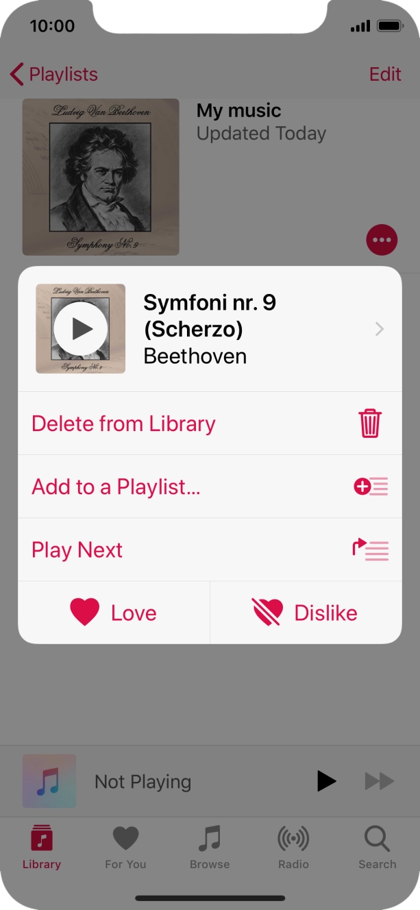 Press the required function and follow the instructions on the screen to use the selected function.