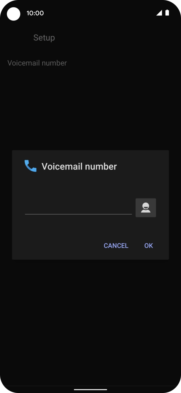 Key in +61101 and press OK.
