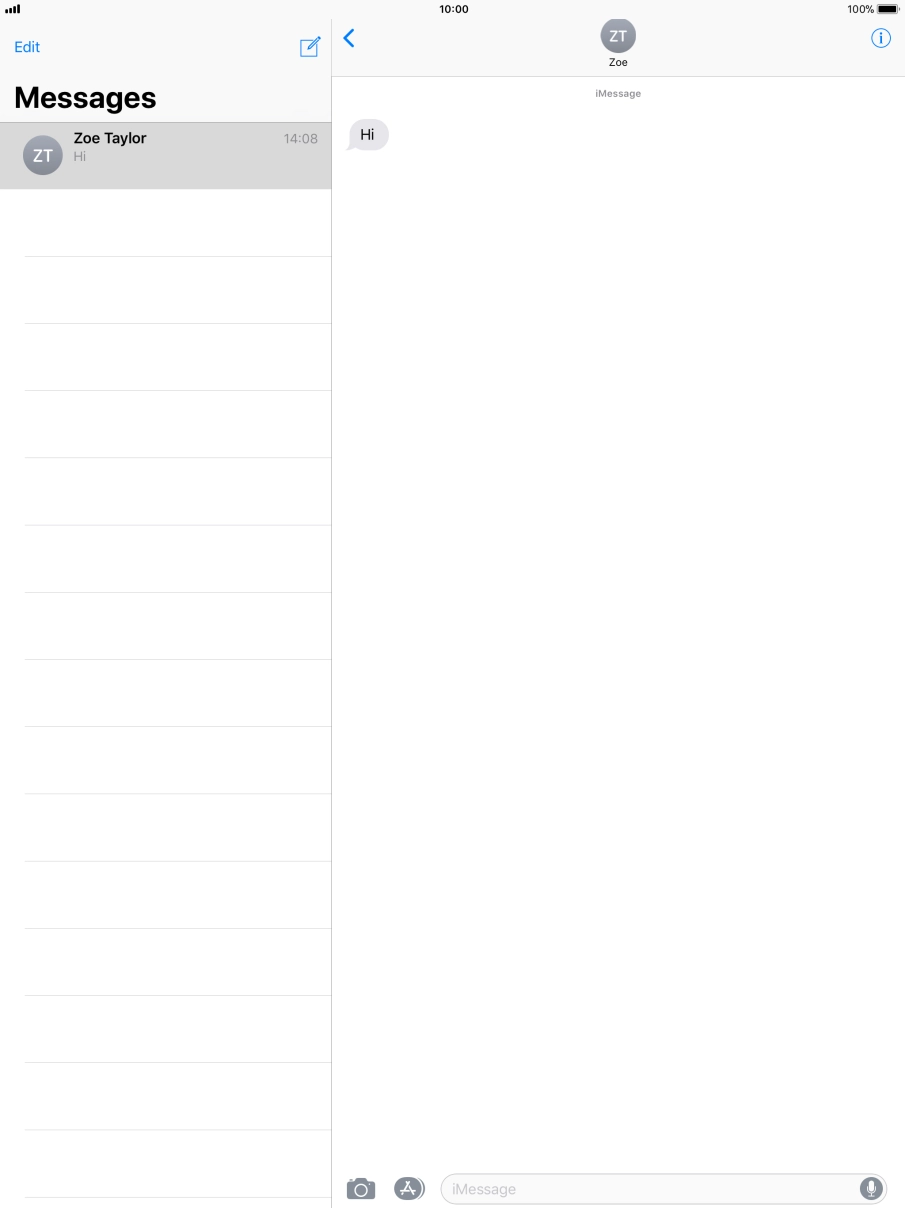 Press the Home key to return to the home screen.