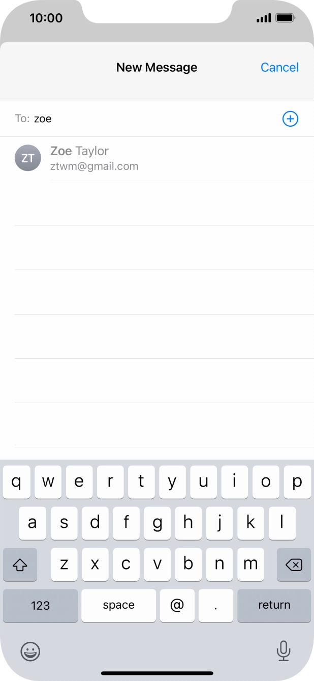 Press the required contact.