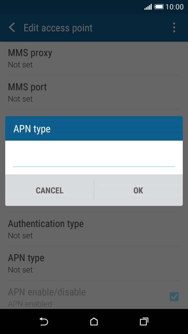 Key in mms and press OK.