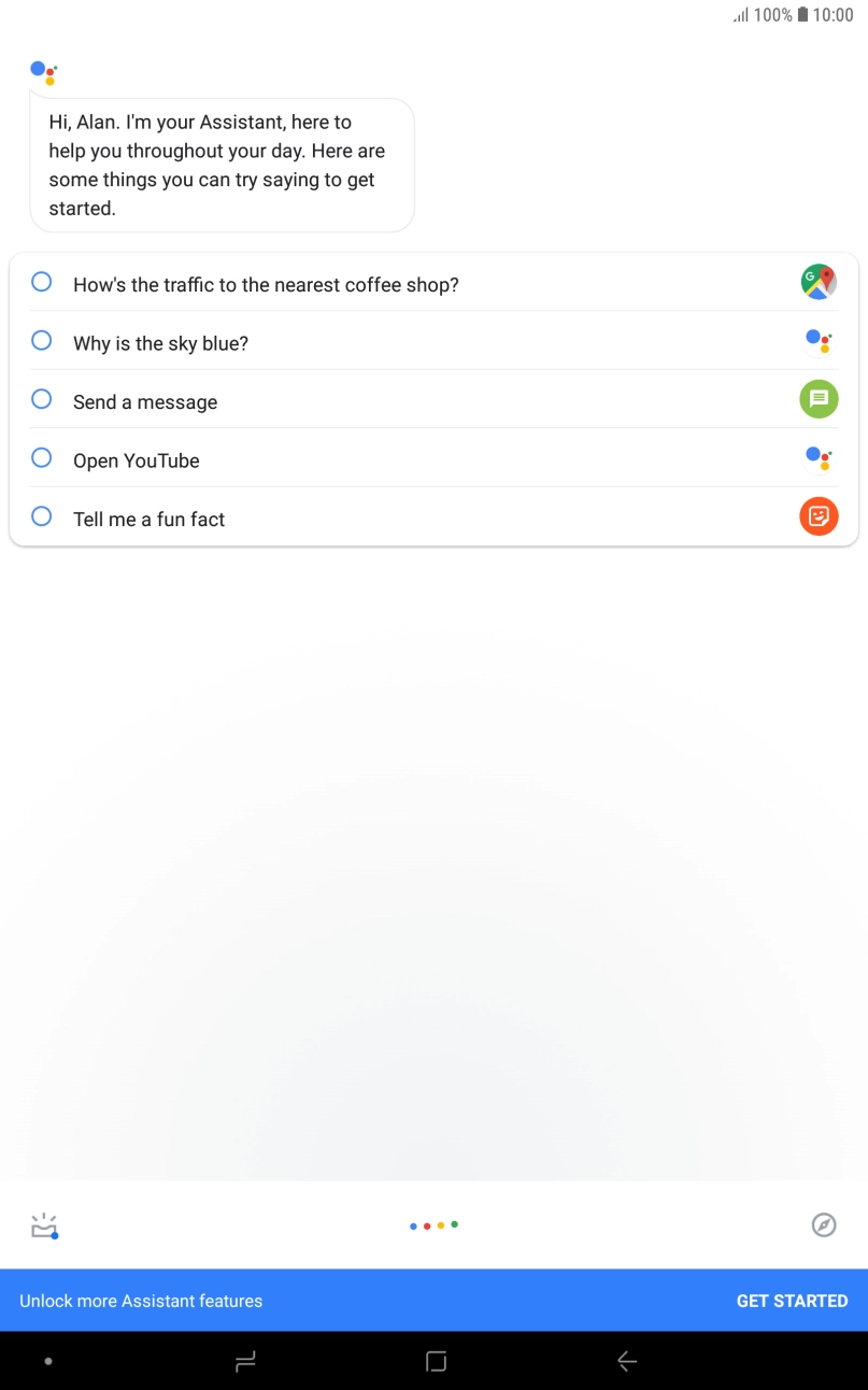 Press the explore icon.