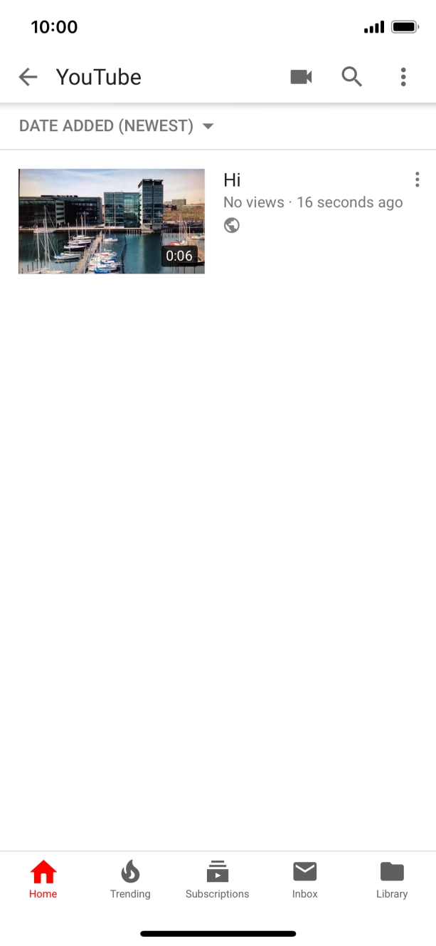 Press the search icon.