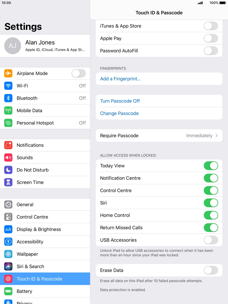 Press the indicator next to Press the indicator next to