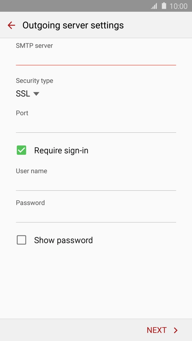 Press the field below Press the field below