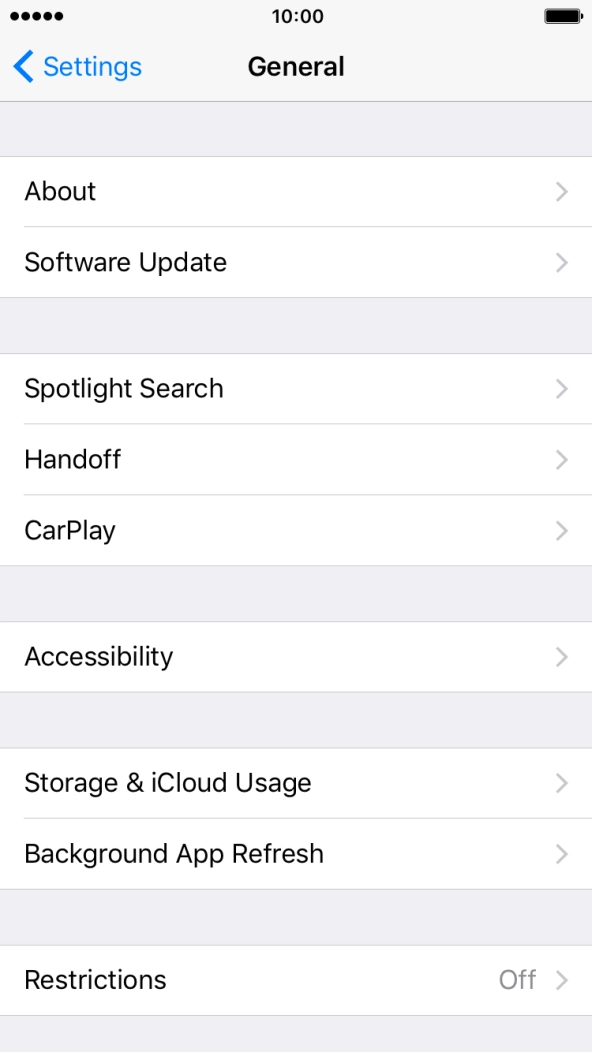 Press Software Update. If a new software version is available, it's displayed. Follow the instructions on the screen to update the phone software.