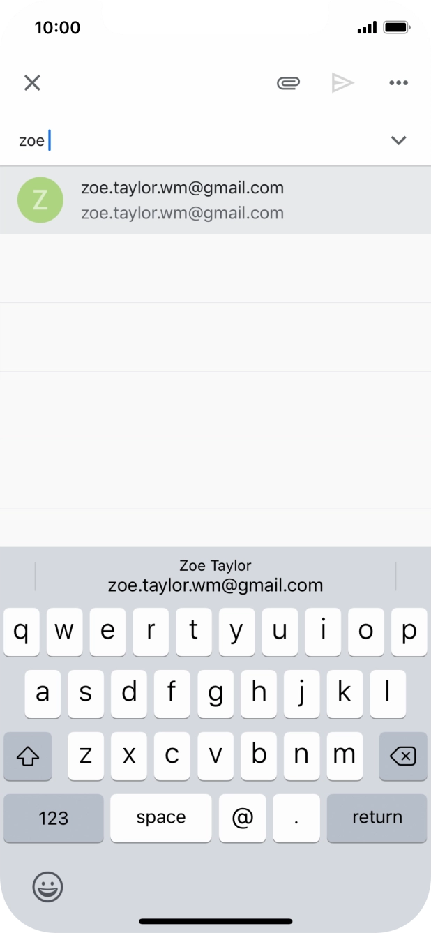 Press the required contact.